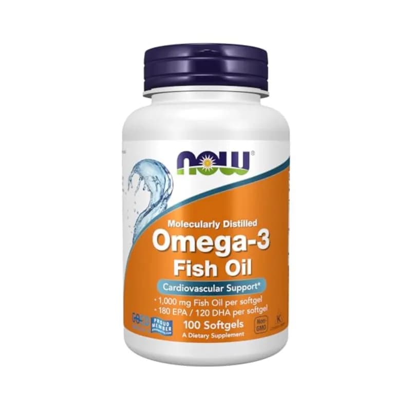 Omega-3 Fish Oil 1000mg – NOW Foods 100 Softgels